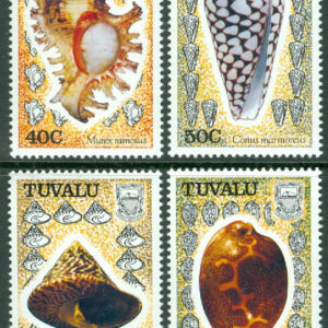 Tuvalu – M  583-586 Havssnäckor, 4 kpl **