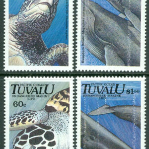 Tuvalu – M  591-594 Hotade havsdjur, 4 kpl **