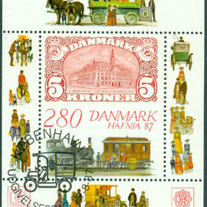 Danmark – F BL  7 Hafnia 87. Miniatyrark IV, block stpl