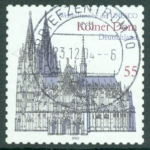Tyskland – M 2330 UNESCOS Världsarv XI, Kölner Dom, 1 kpl stpl