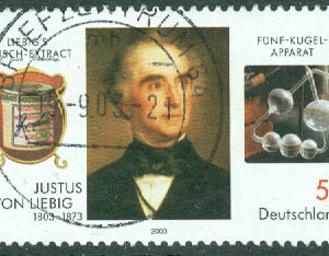 Tyskland – M 2337 Justus Freiherr von Liebig (1803-1873), kemist. 1 kpl stpl