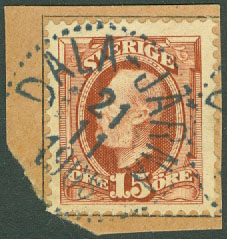F   55 DALA-JÄRNA 21.11 1908 på klipp  (W/D)