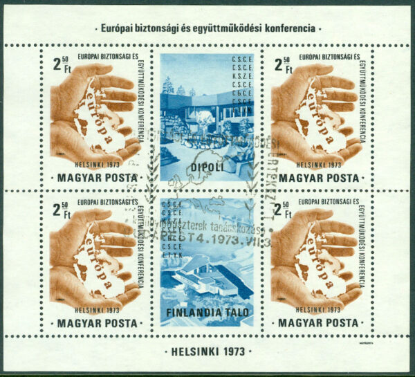Ungern - M BL  99 A Konferens om europeisk säkerhet och samarbete (ESSE) i Helsingfors, block stpl