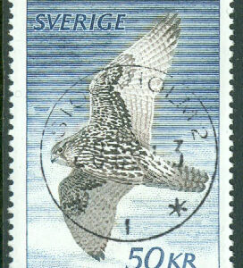 F 1157 Jaktfalk. Stämplat STOCKHOLM 2