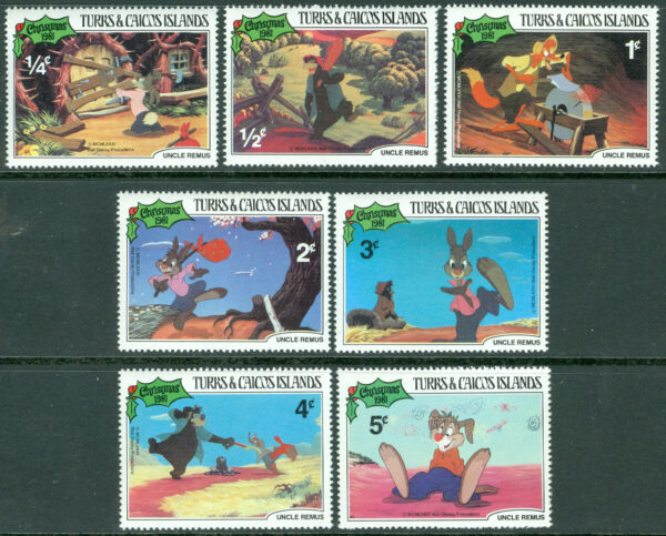 Turks & Caicos Islands - M  554-560 Disney - Onkel Remus, 7 ol **