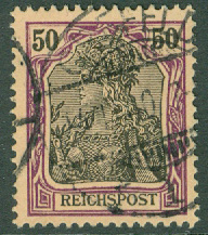 Deutsches Reich – M   61 Germania, 50 Pf stpl