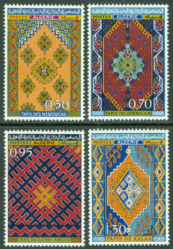 Algeriet - M  496-499 Lokal mattvävning, 4 kpl **