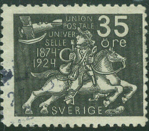 F  217 Världspostföreningen 35 öre stpl