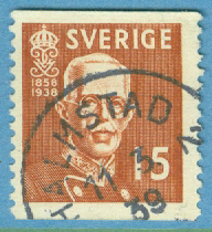 F  267A Gustaf V 80 år, HALMSTAD 2  11.3.39  (N/Hal)