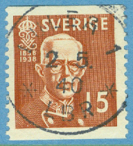 F  267A Gustaf V 80 år,. Prakt LULEÅ 1 LBR 2.5.40  (BD/Nb)