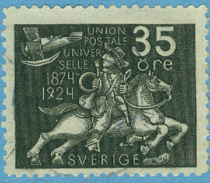 F  217 Världspostföreningen 35 öre stpl