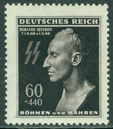 Böhmen och Mähren – M  131 Reinhard Heydrich (1904-1942), Stf riksprotektor, 1 kpl **