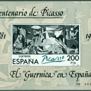 Spanien – M BL  23 I Pablo Picassos födelse 100 år. ”Guernica”, block **