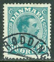 Danmark – F  157 Christian X, 60 öre stpl