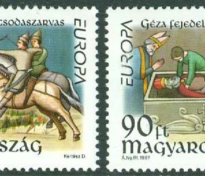 Ungern – M 4455-4456 Europa 1997 – Sagor och legender, 2 kpl **