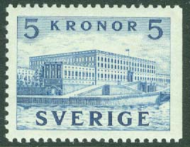 Sverige – F  332B Stockholms slott II, 5 kr **