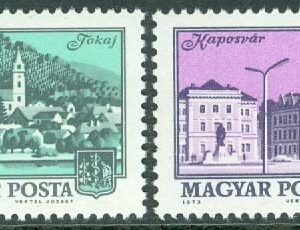Ungern – M 2874-2875 Stadsbilder, Tokaj och Kaposvar, 2 kpl **