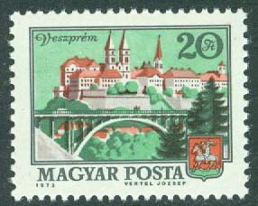 Ungern – M 2916A Stadsbilder, Veszprém, 1 kpl **