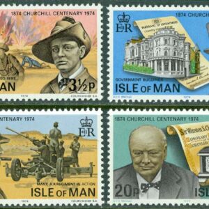 Isle of Man – M   48-51 Winston Churchill (1874-1965). Politiker, premiärminister, nobelpristagare 1953, 4 kpl **