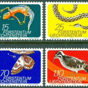 Liechtenstein – M  609-612 Liten fauna (II): Alpbiotop 4 kpl **