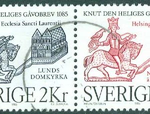 F 1352SX Knut den helige, par kpl stpl