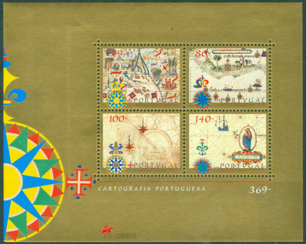 Portugal - M BL 130 Tidig portugisisk kartografi, block **