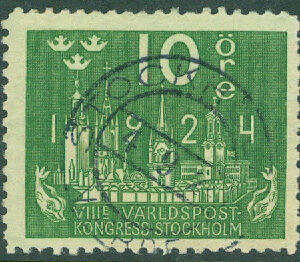 F  197cxz Världspostkongressen 10 öre VM / + KPV, stpl STOCKHOLM 4.9.2?, ktt