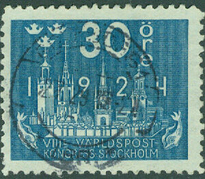 F  201b Världspostkongressen 30 öre stpl 2.7.29
