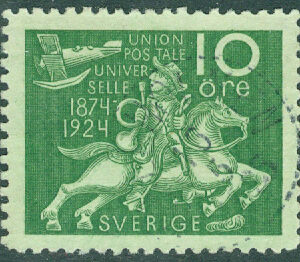 F  212 Världspostföreningen 10 öre stpl