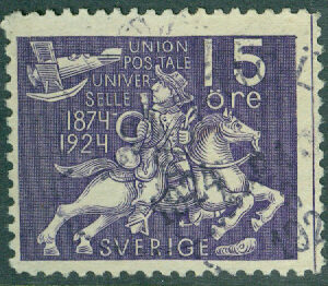 F  213 Världspostföreningen 15 öre stpl