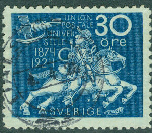 F  216a Världspostföreningen 30 öre stpl DALSJÖFORS 4.4.2?