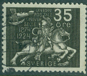 F  217 Världspostföreningen 35 öre stpl