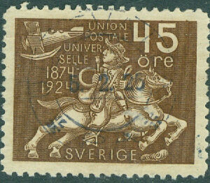 F  219 Världspostföreningen 45 öre stpl