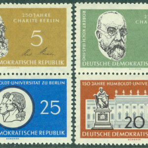 DDR – M  795-798 Humboldt-universitetet i Berlin 150 år, 4 ol **
