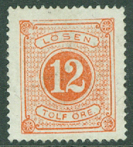Sverige – F L  5 Lösen t. 14, 12 öre ost ug
