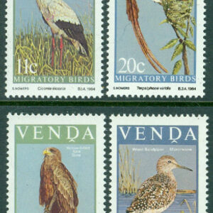 Venda – M   91-94 Flyttfåglar bl.a. Grönbena & Vit stork, 4 kpl **