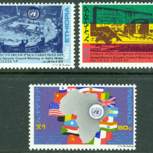 Etiopien – M  723-725 FN:s säkerhetsrådskonferens i Addis Abeba, 3 kpl **