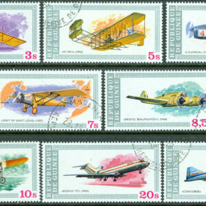 Guinea – M  850-857 Flygets historia, 8 kpl stpl