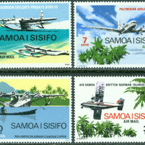 Samoa – M  218-221 Int. Passagerar- och postflygtjänst mellan Apia och Asau, 4 kpl **