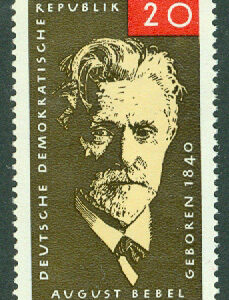 DDR – M 1089 August Bebel (1840-1913), socialdemokratisk partiledare, 1 kpl **