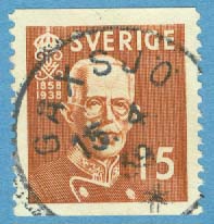 F  267 Gustaf V 80 år. GÅXSJÖ 15.4.39  (Z/J)