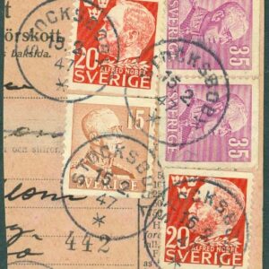 F  372 m fl på klipp stpl STOCKSBOBY 15.2.47  (X/Häl)