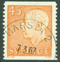 F  429A Gustaf VI Adolf. MÄRSTA 2  7.3.67  (B/U)