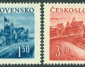 Tjeckoslovakien – M  724, 726 Lantbruksarbete, 2 ol *