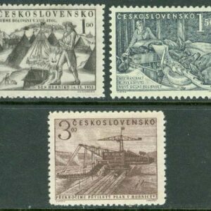 Tjeckoslovakien – M 757-758, 760 Bergsarbetarnas Dag, 3 ol **