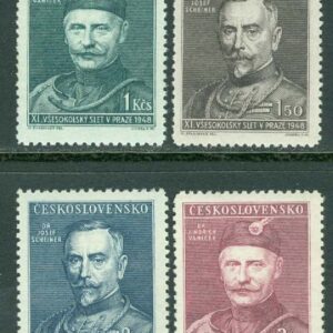 Tjeckoslovakien – M  540-543 11:e Sokolkongressen i Prag, 4 kpl **