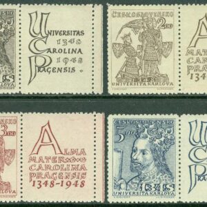 Tjeckoslovakien – M  535-538 Karls-Universitetet 600 år, 4 kpl + zf **