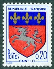 Frankrike – M 1570 Stadsvapen Saint-Lo, 1 kpl **