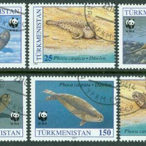 Turkmenistan – M   30-35 Sälar – Naturskydd – WWF, 6 kpl stpl