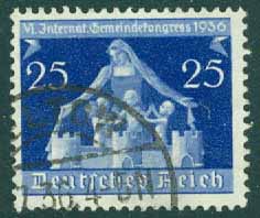 Deutsches Reich – M  620 Internationella kyrkokongressen, 25 Pf stpl